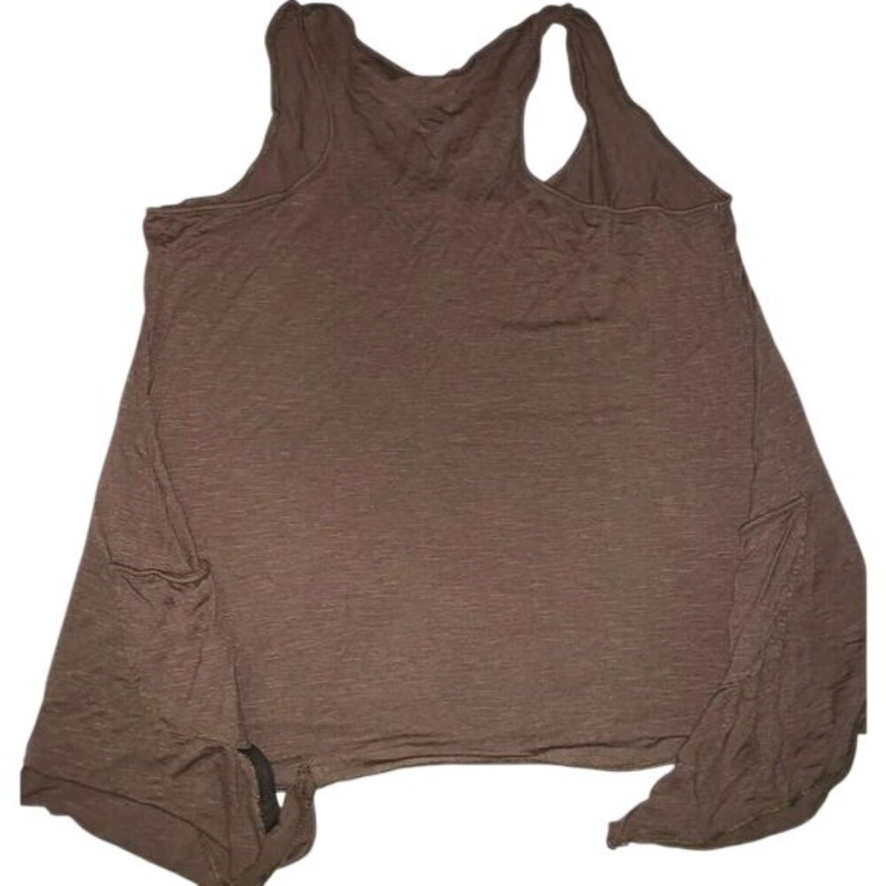 Sinns Art Brown Racerback Tank Top XL 100% Rayon Made In USA
